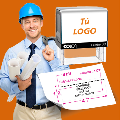 Sello para ingenieros segun el colegio de ingenieros