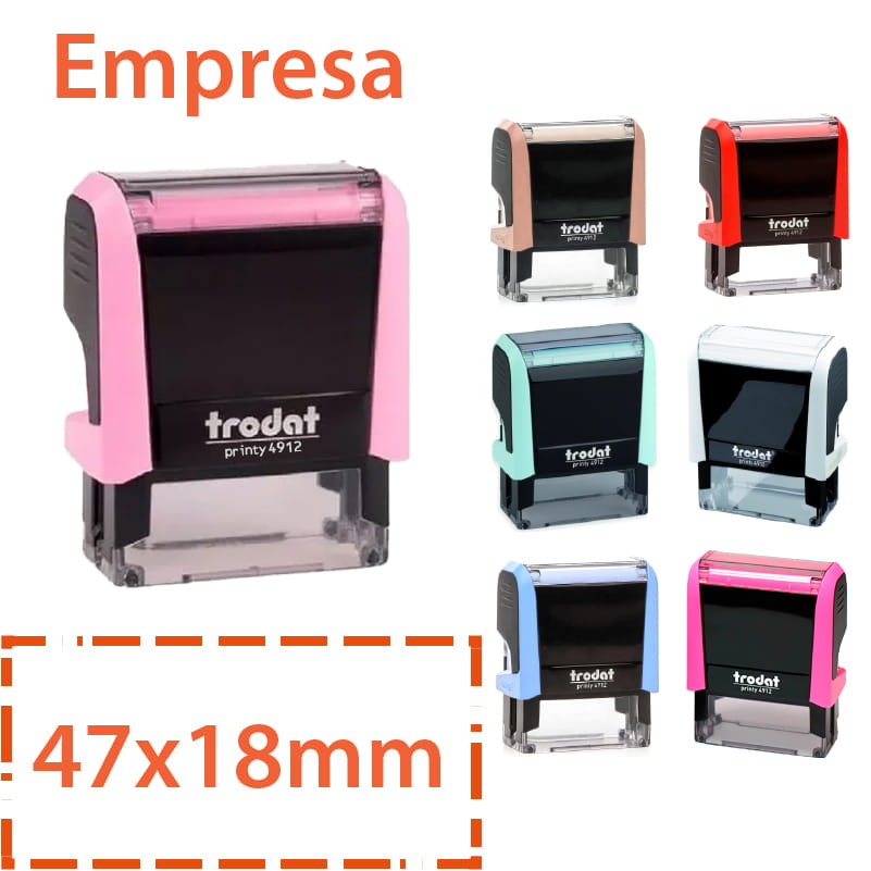 Medida de sello empresa trodat 47x18mm