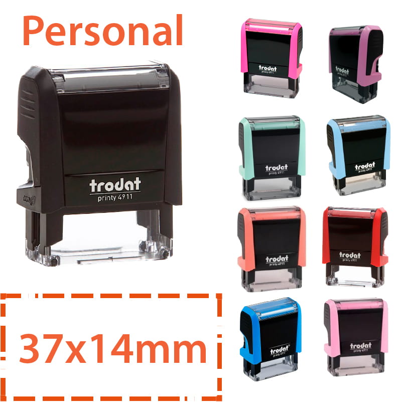 Sello persona con medida 37x14 marca trodat