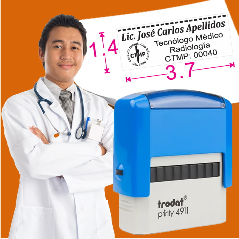 sello tecnologo medico - trodat 4911 p2