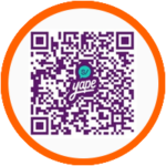 Redondo naranja Yape QR
